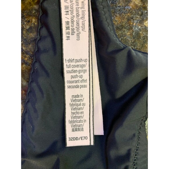 Victoria’s Secret T-Shirt Push-Up Full Coverage Bra Black/Pink/Gold 32DD EUC - Picture 10 of 12